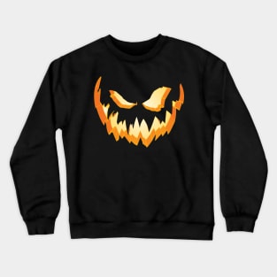 Sinister Jack-O-Lantern Face Crewneck Sweatshirt